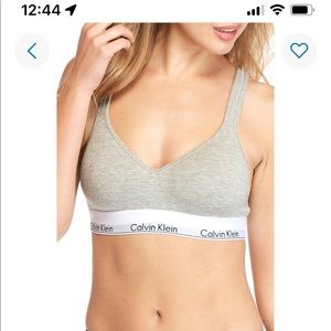 Calvin Klein Modern Cotton Lined Bralette Size S